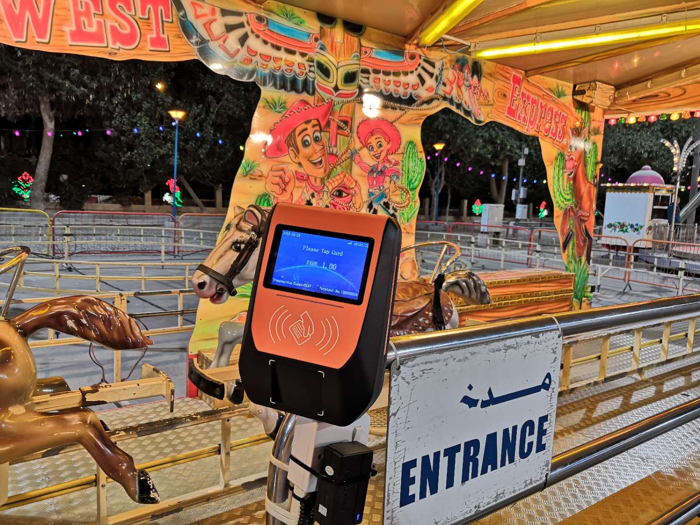 Scenic Spots Amusement park IC Card, QR Code scanner, Face Recognition Management System