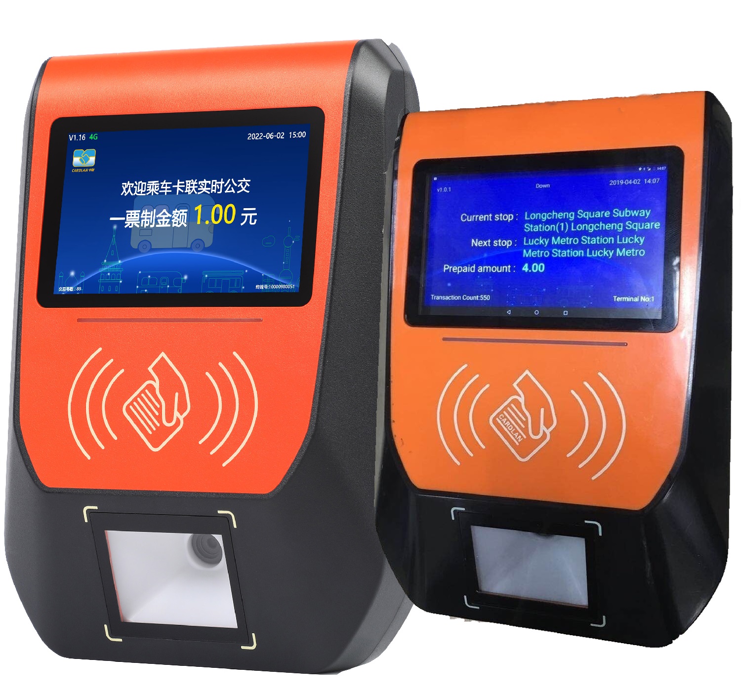 Usage Scenarios of Public Transit Card Readers